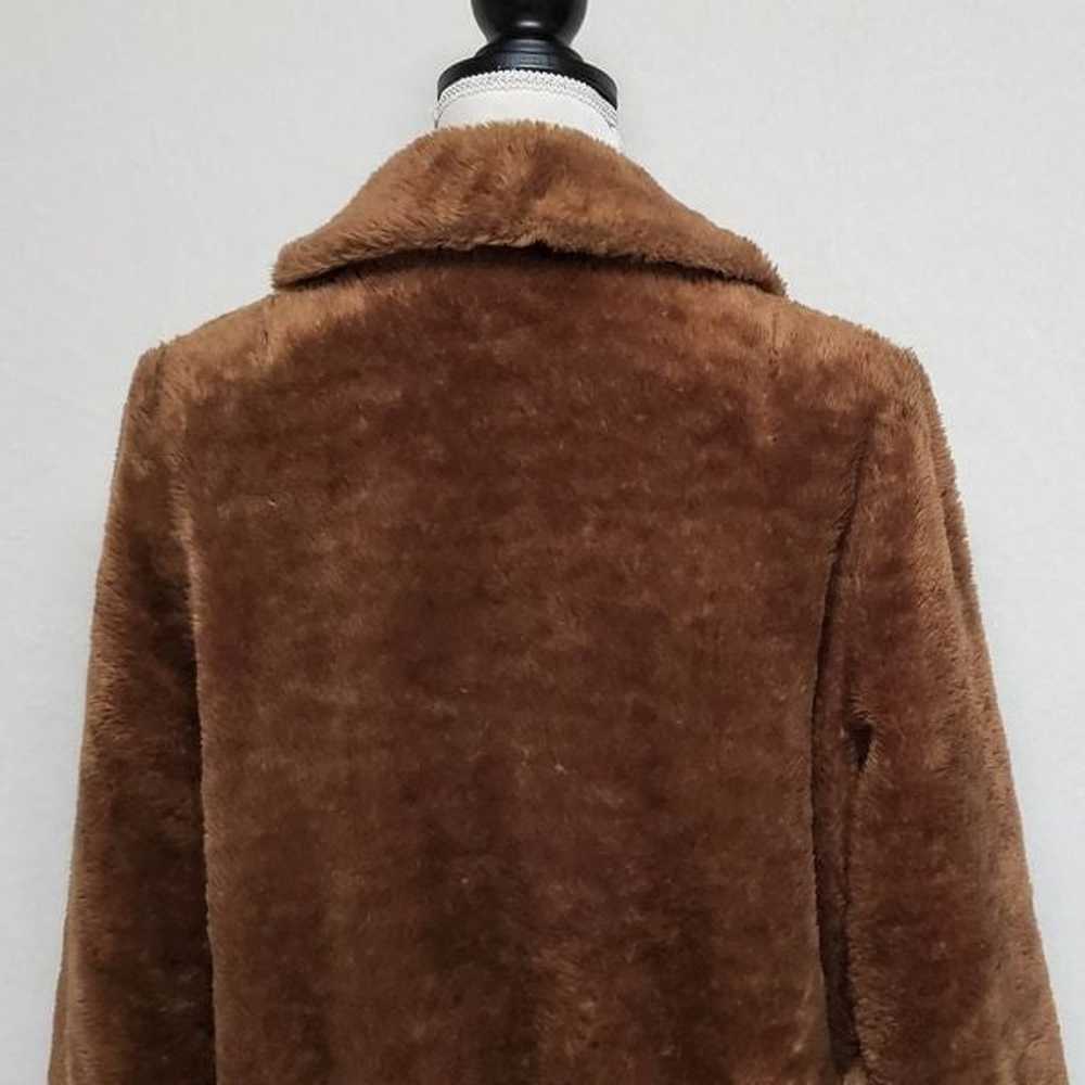 40s Vintage Pheobe Toffee Faux Fur Fleece Lined D… - image 10