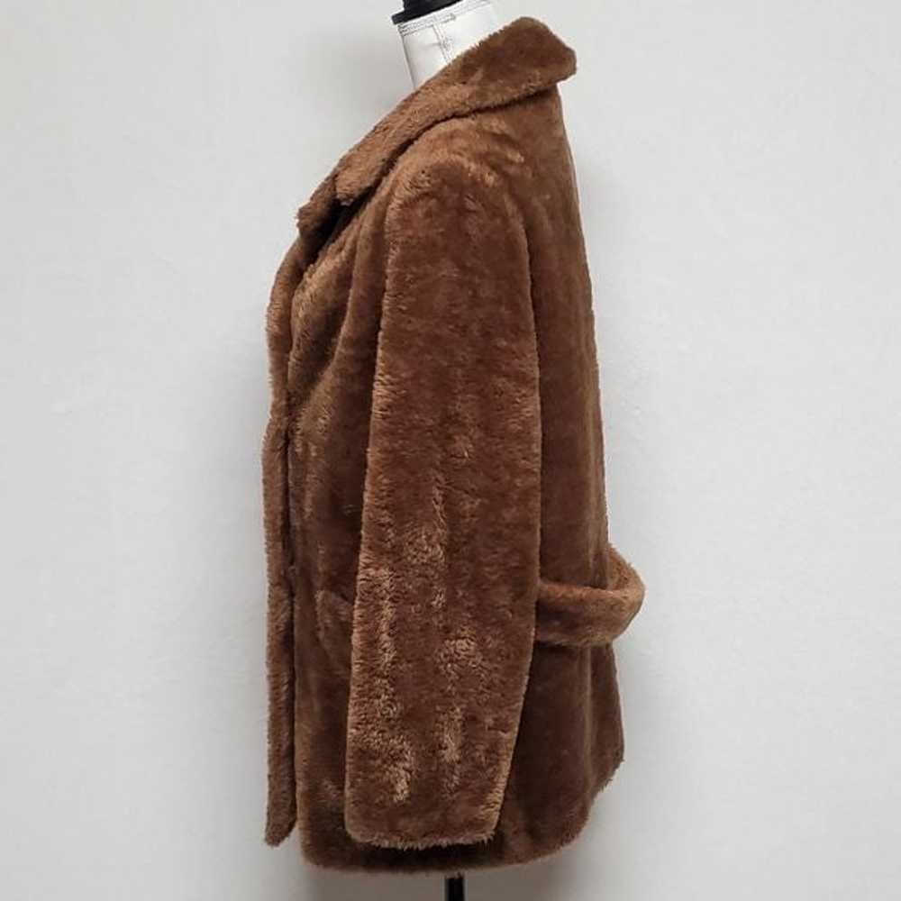 40s Vintage Pheobe Toffee Faux Fur Fleece Lined D… - image 7