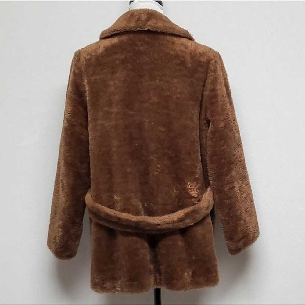 40s Vintage Pheobe Toffee Faux Fur Fleece Lined D… - image 9