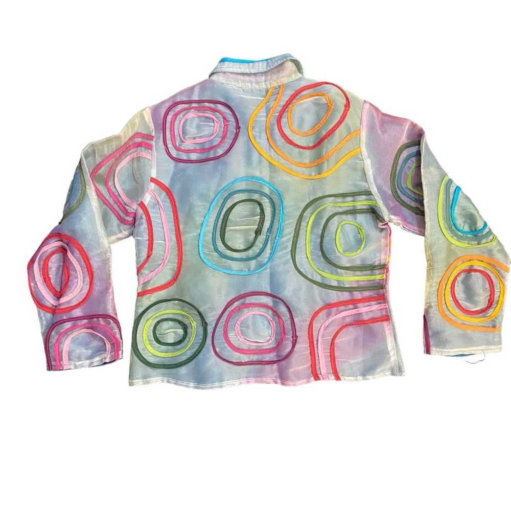 90's Vintage Multicolored Jacket by New Direction - image 3