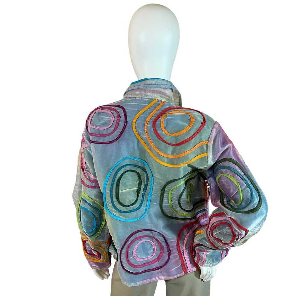 90's Vintage Multicolored Jacket by New Direction - image 6