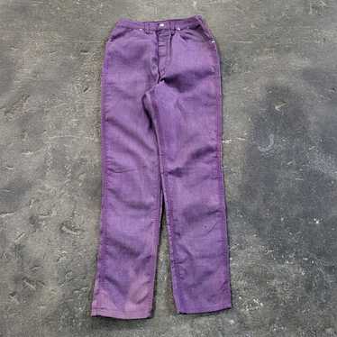 Vintage 70s Wrangler Maverick Jeans 12 USA Purple… - image 1