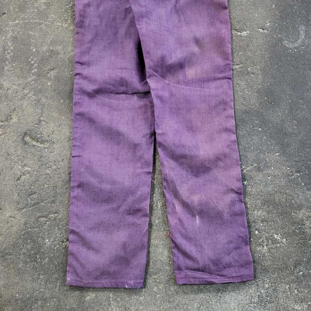 Vintage 70s Wrangler Maverick Jeans 12 USA Purple… - image 6