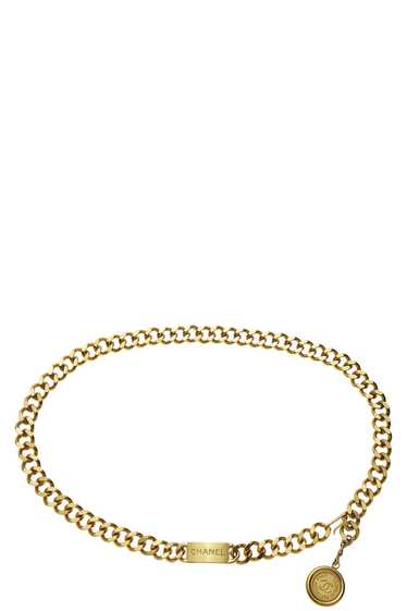 Gold 'CC' Medallion Chain Belt - image 1