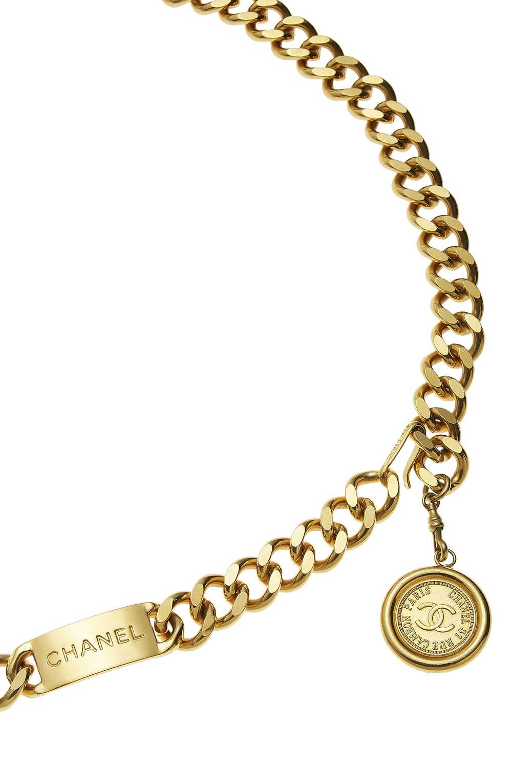 Gold 'CC' Medallion Chain Belt - image 2