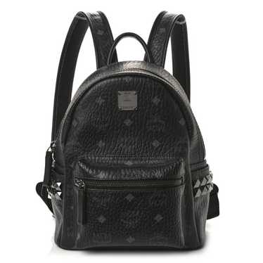 MCM Visetos Side Stud Mini Stark Backpack Black - image 1