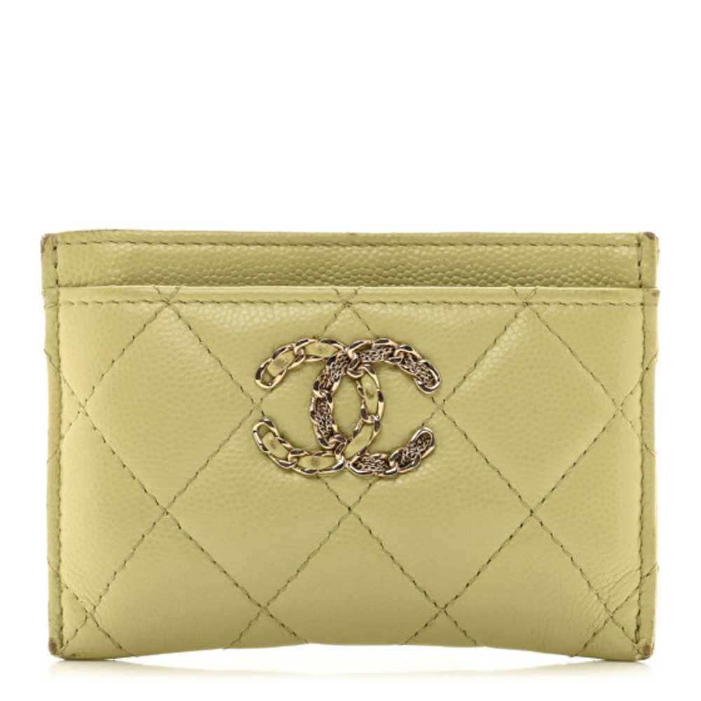 CHANEL Caviar Quilted French New Wave Card Holder… - image 1