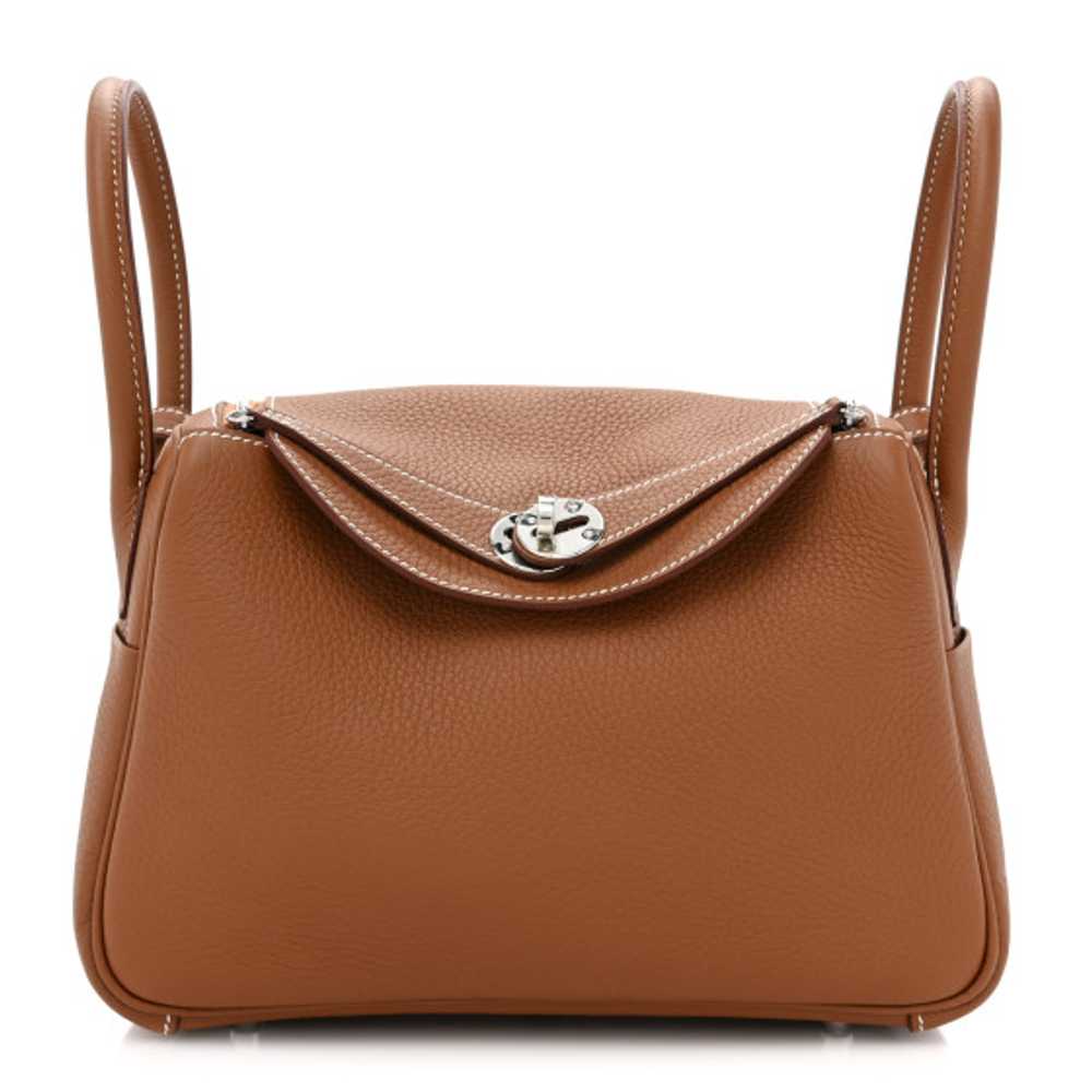 HERMES Taurillon Clemence Lindy 26 Gold - image 1