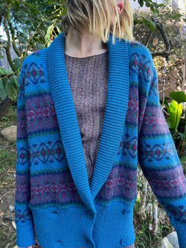 The Maya Sweater - Vintage Laura Ashley shawl card