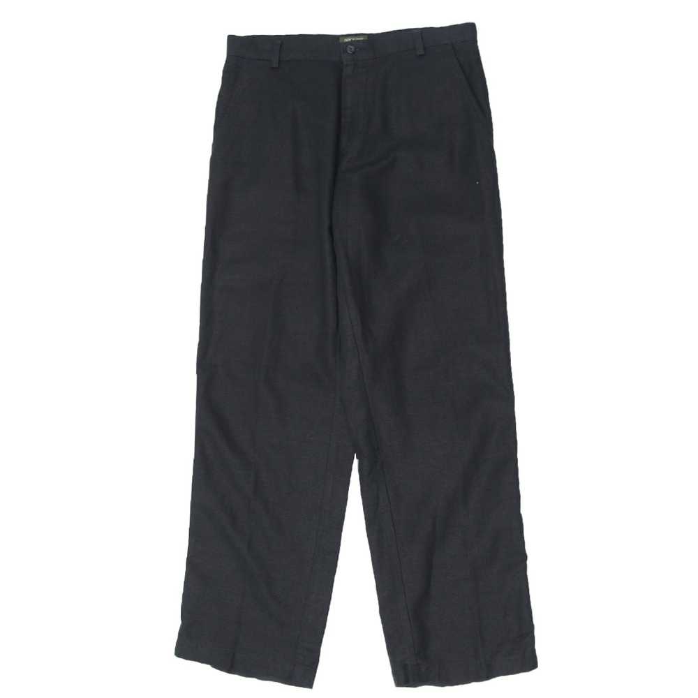 Mens Dockers Khakis Black Linen Pants - image 1