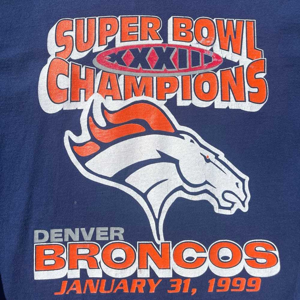 Vintage 1999 Pure Sweat NFL Denver Broncos Super … - image 2