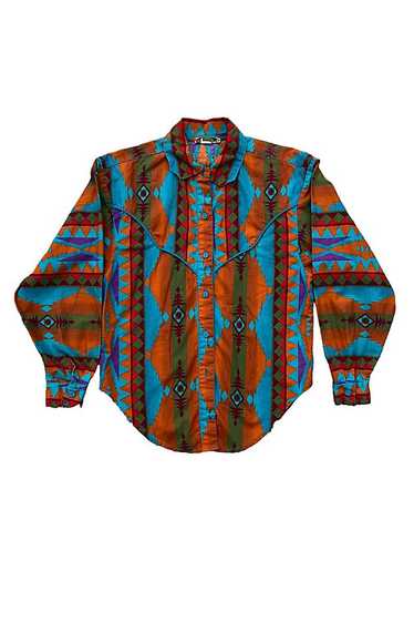 Vintage 1980s Southwest Cowboy Shirt Selected by P