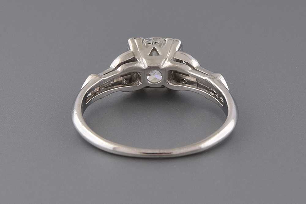 Art Deco Engagement Ring with Unique Diamond Deta… - image 4