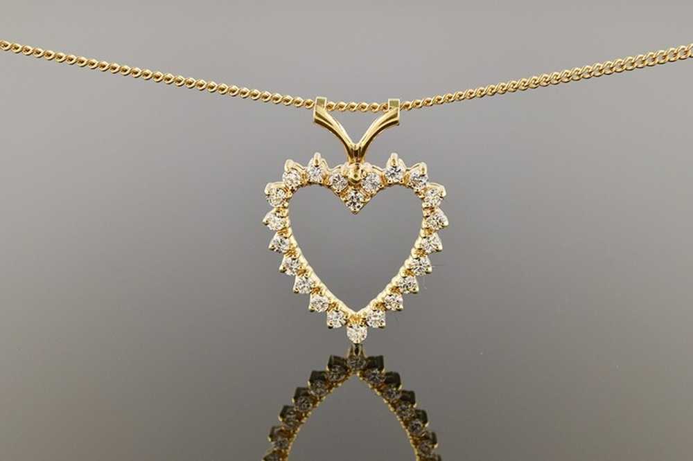 Diamond Heart Pendant - image 1