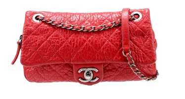 Product Details Chanel Red Aged Calfskin Single F… - image 1