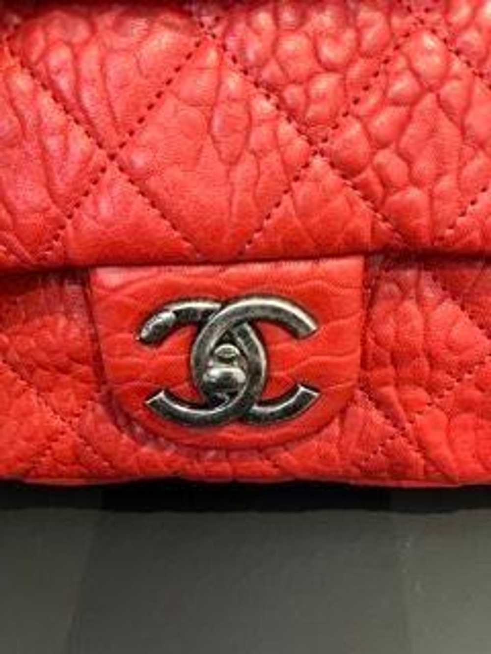 Product Details Chanel Red Aged Calfskin Single F… - image 5