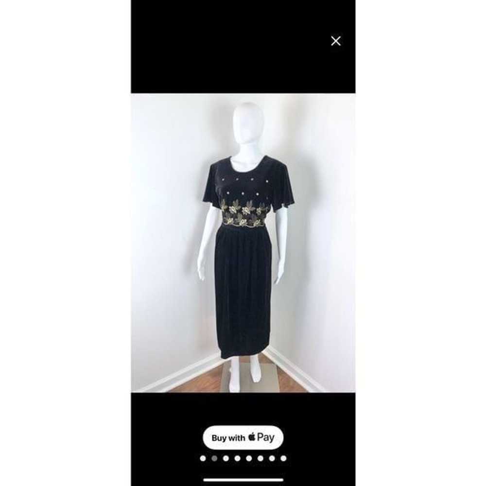 Another Thyme Women's Size 16 Vintage Dress Black… - image 2
