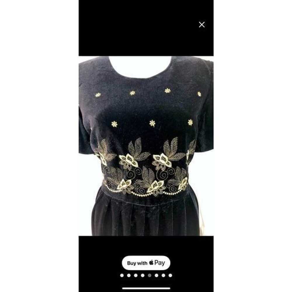 Another Thyme Women's Size 16 Vintage Dress Black… - image 5