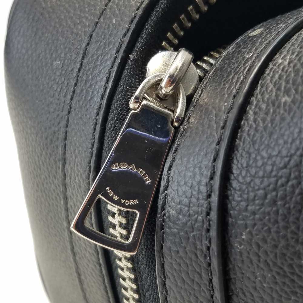 COACH F58542 Black Leather Zip Around Travel Toil… - image 4