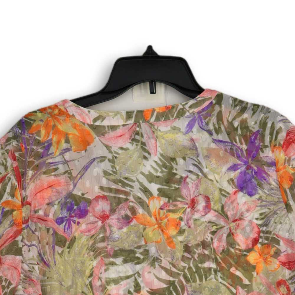 Chico's NWT Womens Multicolor Floral Print 3/4 Sl… - image 4