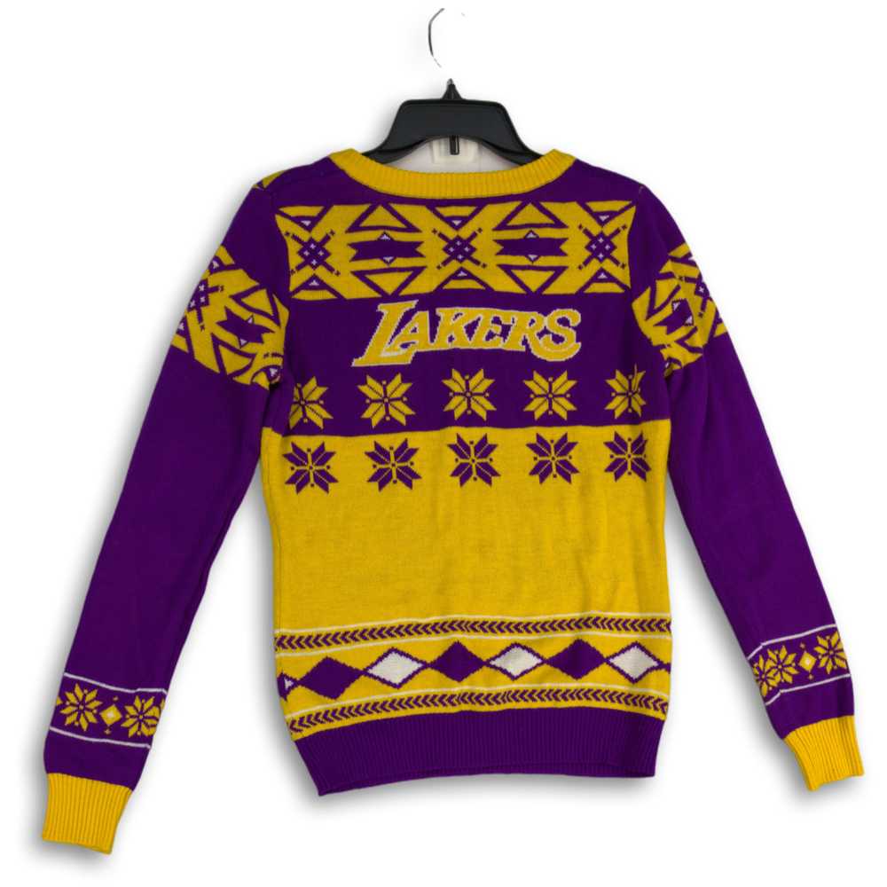 Womens Yellow Purple Snowflake Los Angeles Lakers… - image 2