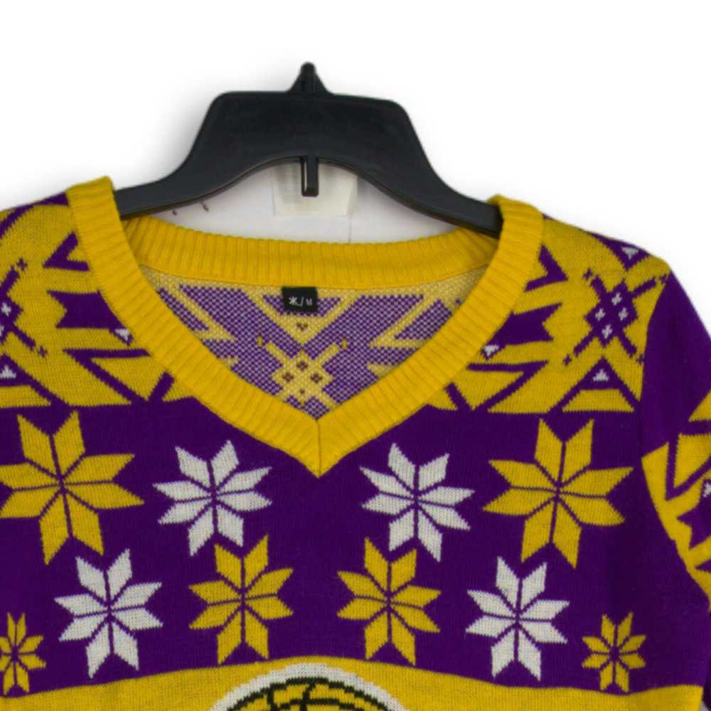 Womens Yellow Purple Snowflake Los Angeles Lakers… - image 3