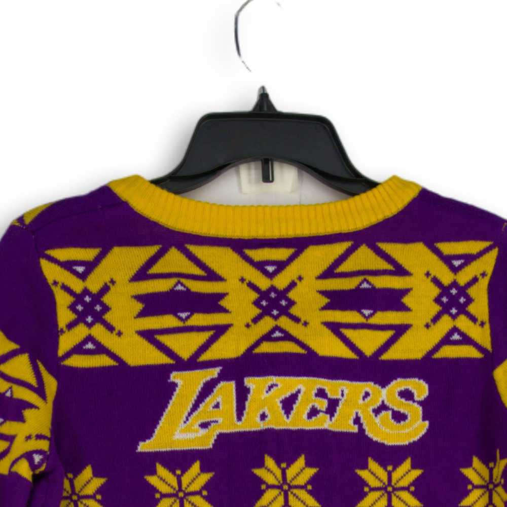 Womens Yellow Purple Snowflake Los Angeles Lakers… - image 4