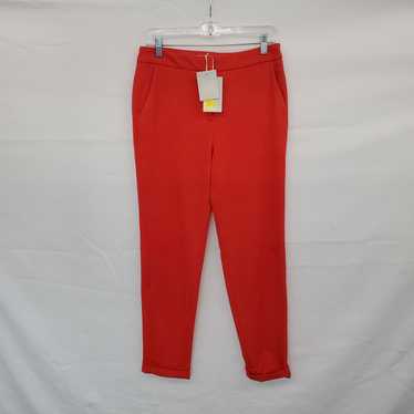 Boden Red Orange Tapered Slim Leg Pant WM Size 4R 