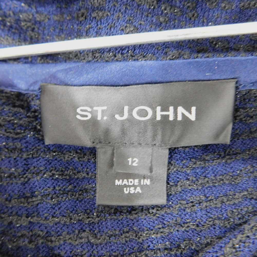 St. John Women's St John Navy w Black Shimmer Tex… - image 3