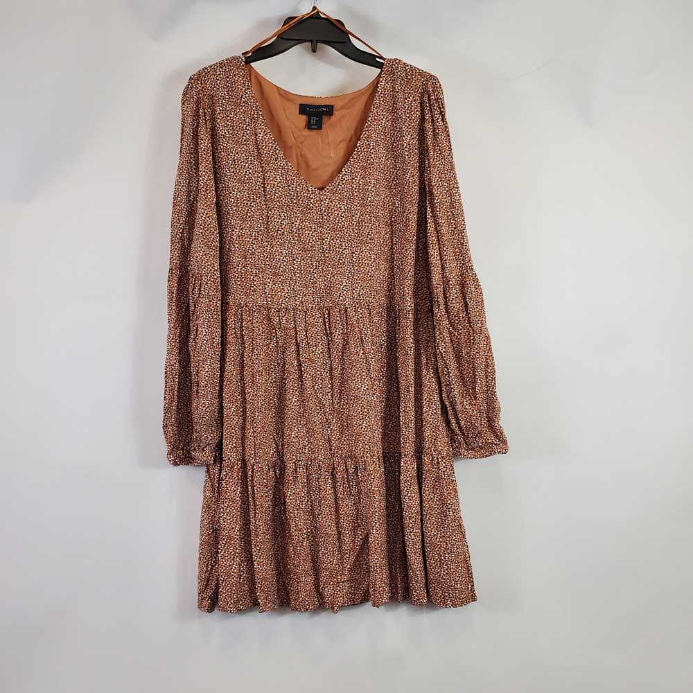 Tahari Women Brown Printed Dress XL - image 1