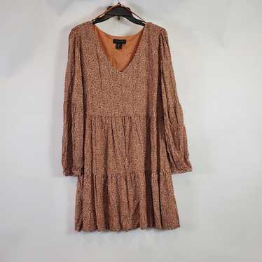 Tahari Women Brown Printed Dress XL - image 1