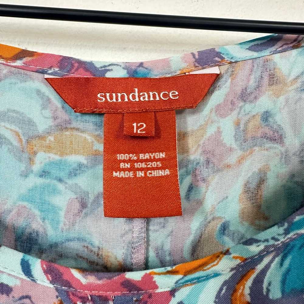 Sundance Salma Rayon Maxi Print Dress Size 12 Boh… - image 12