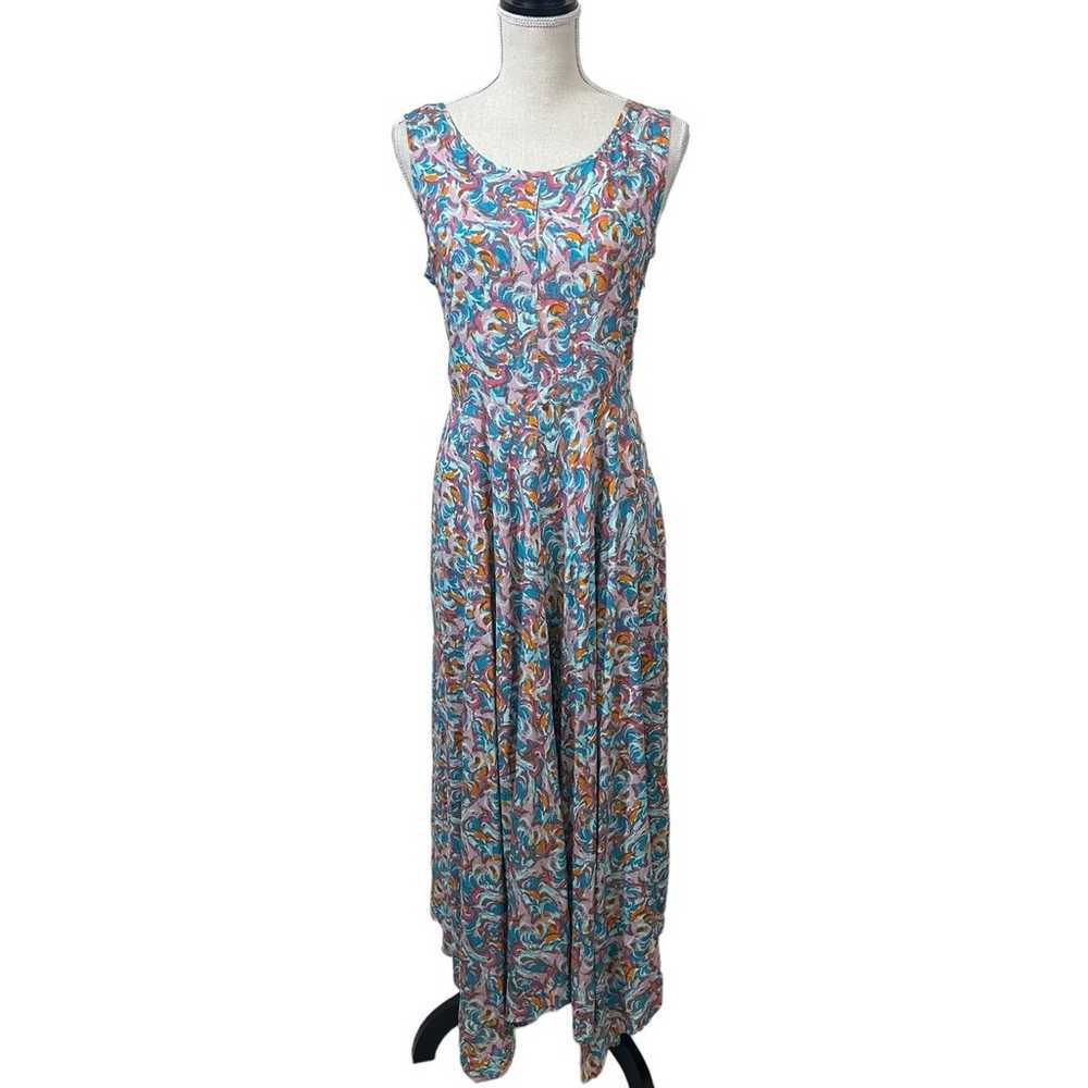 Sundance Salma Rayon Maxi Print Dress Size 12 Boh… - image 2