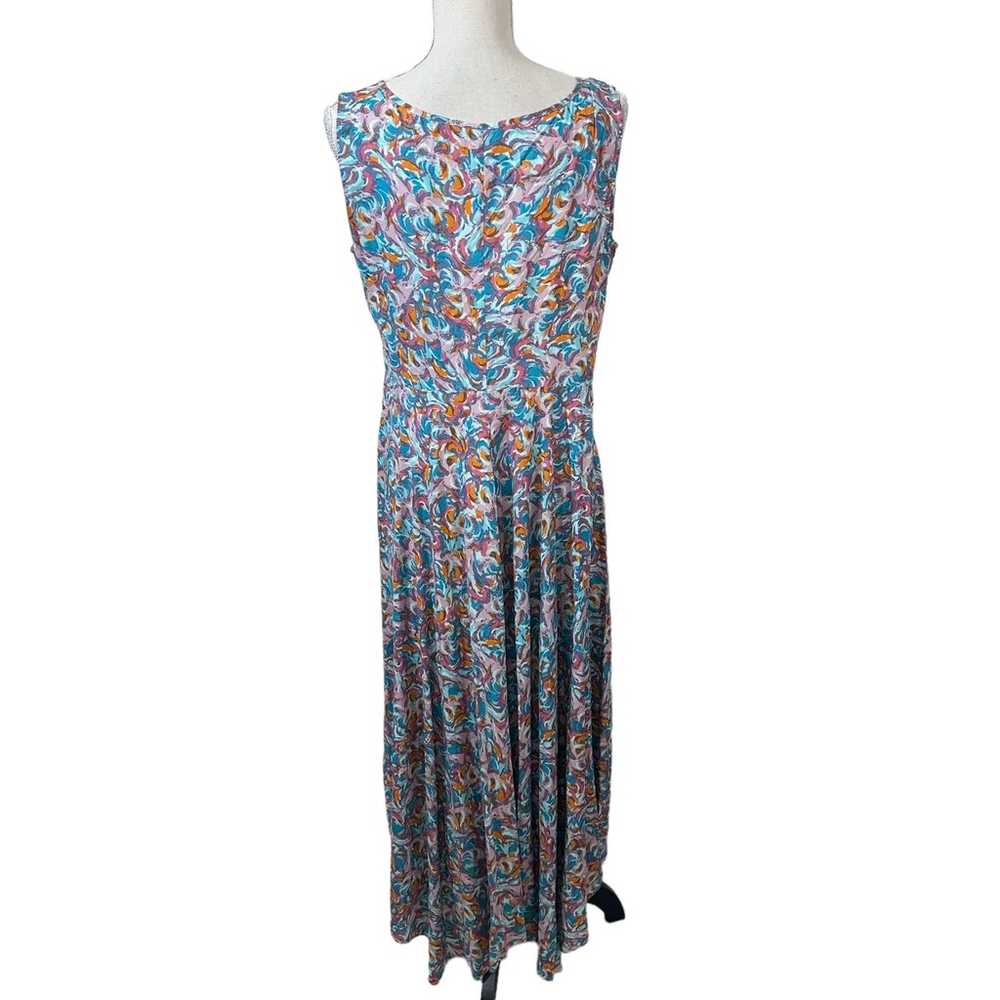 Sundance Salma Rayon Maxi Print Dress Size 12 Boh… - image 4