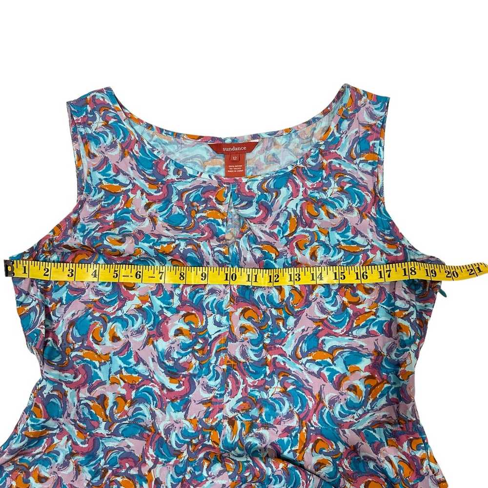 Sundance Salma Rayon Maxi Print Dress Size 12 Boh… - image 7
