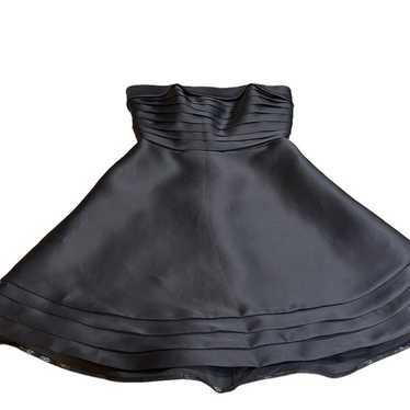After Five Silk Strapless Fit And Flair Pleated B… - image 1