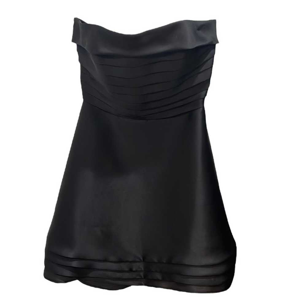 After Five Silk Strapless Fit And Flair Pleated B… - image 2