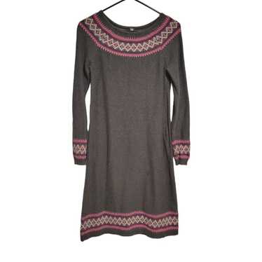 Hanna Andersson Casual Sweater Dress XS Fair Isle… - image 1