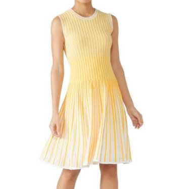 Shoshanna Larina Knit Dress LARGE Sunrise Yellow S