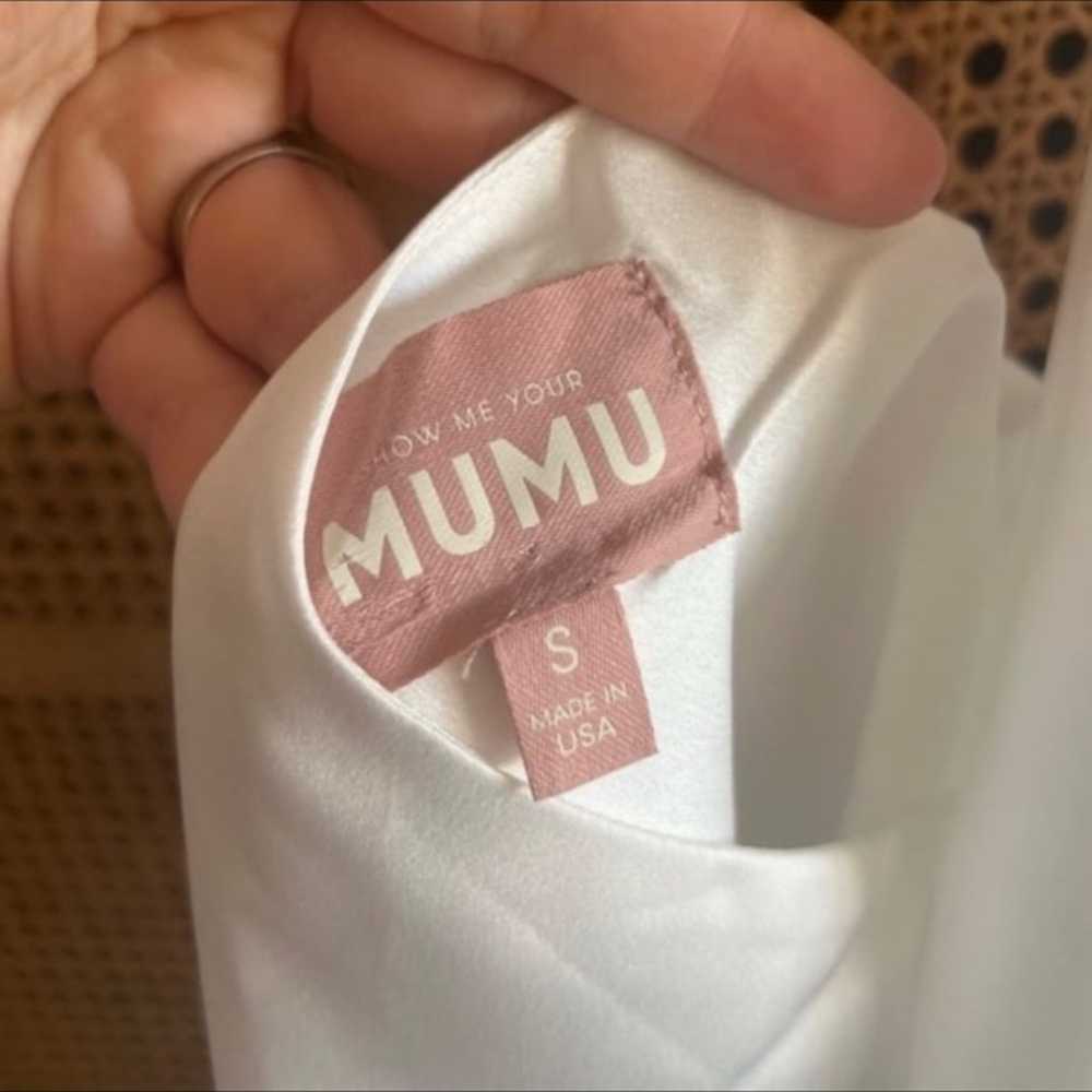 Show me your MUMU Jasmine Halter Mini Dress in Iv… - image 3