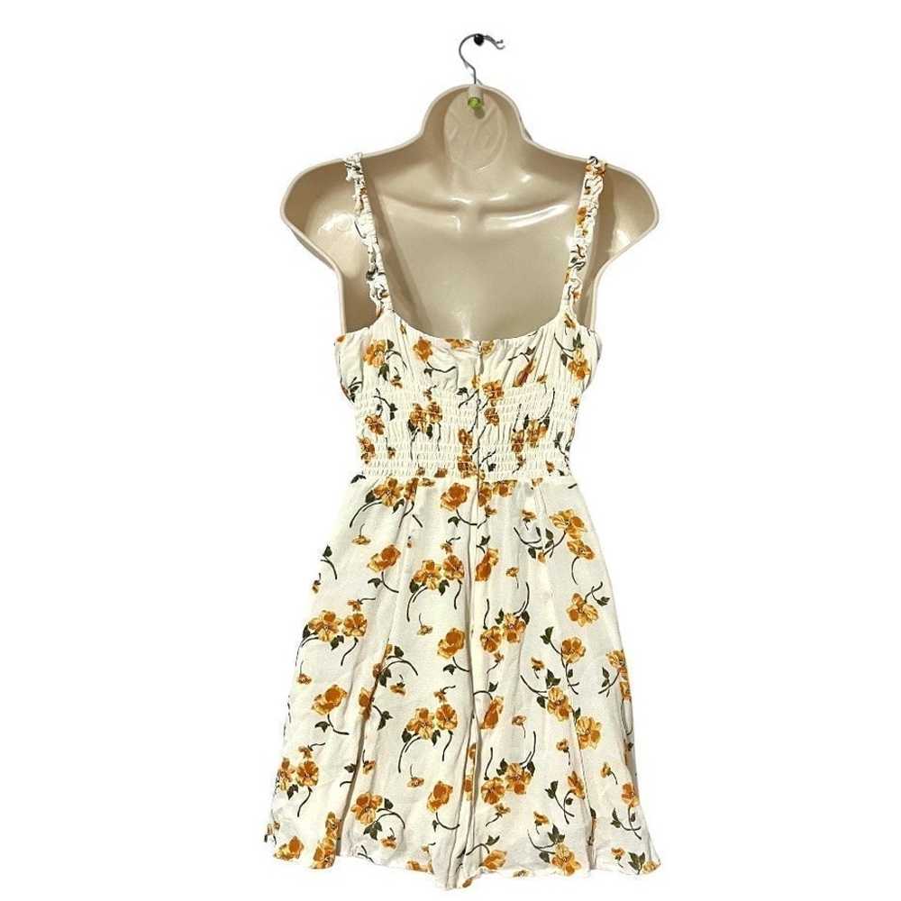 Reformation Elyse Dress Floral Cream Yellow 4 - image 7