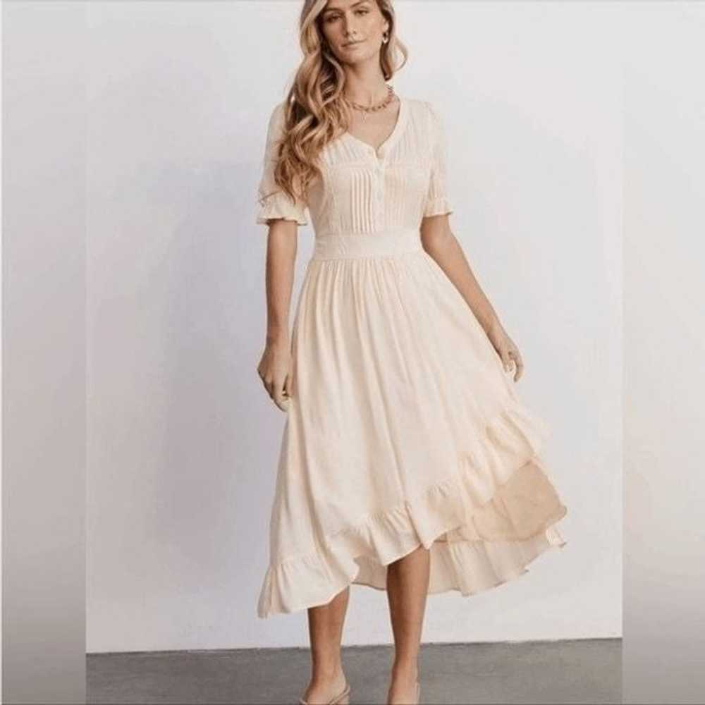 BALTIC BORN 3XL Hannah Midi Dress Boho Ivory Flar… - image 1