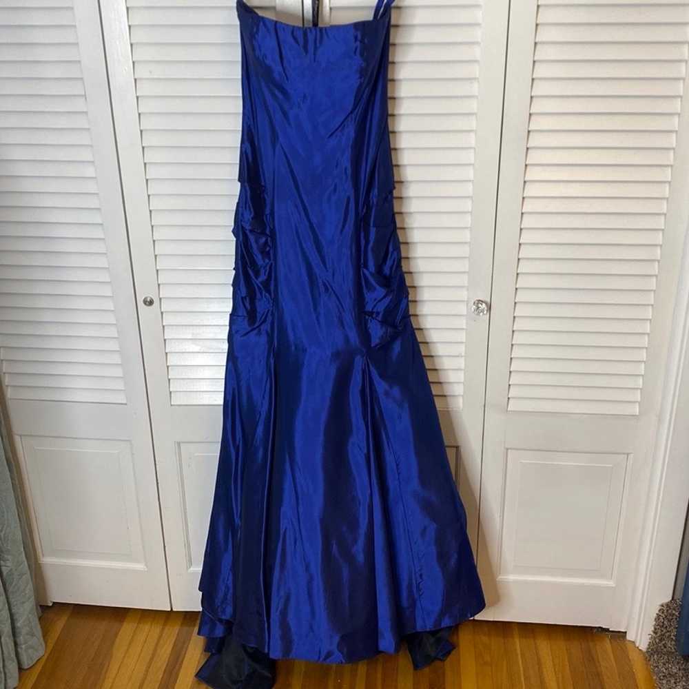 BG Haute | Navy Blue Strapless Ballgown | Size 10 - image 1