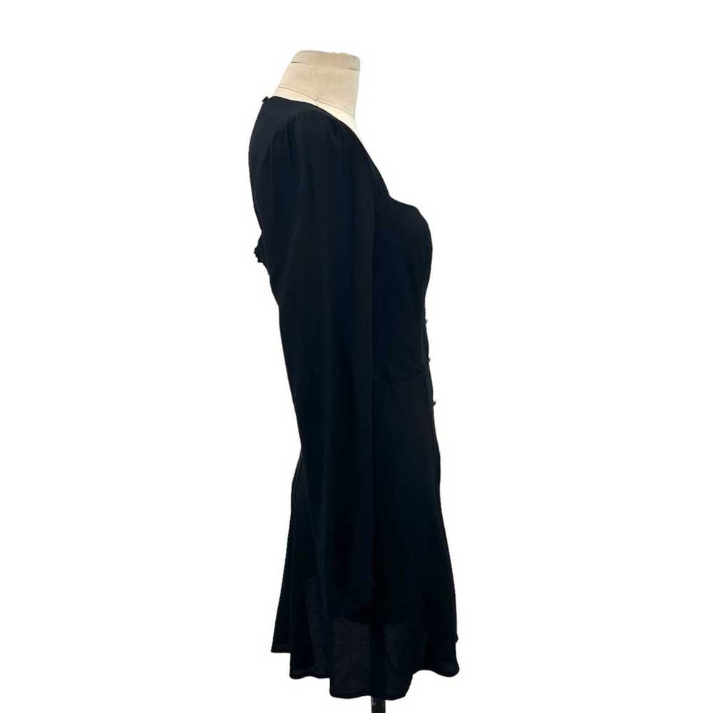 Reformation Indira Dress Black Long Sleeve Sweeth… - image 5