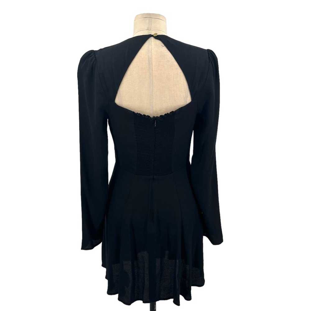 Reformation Indira Dress Black Long Sleeve Sweeth… - image 6