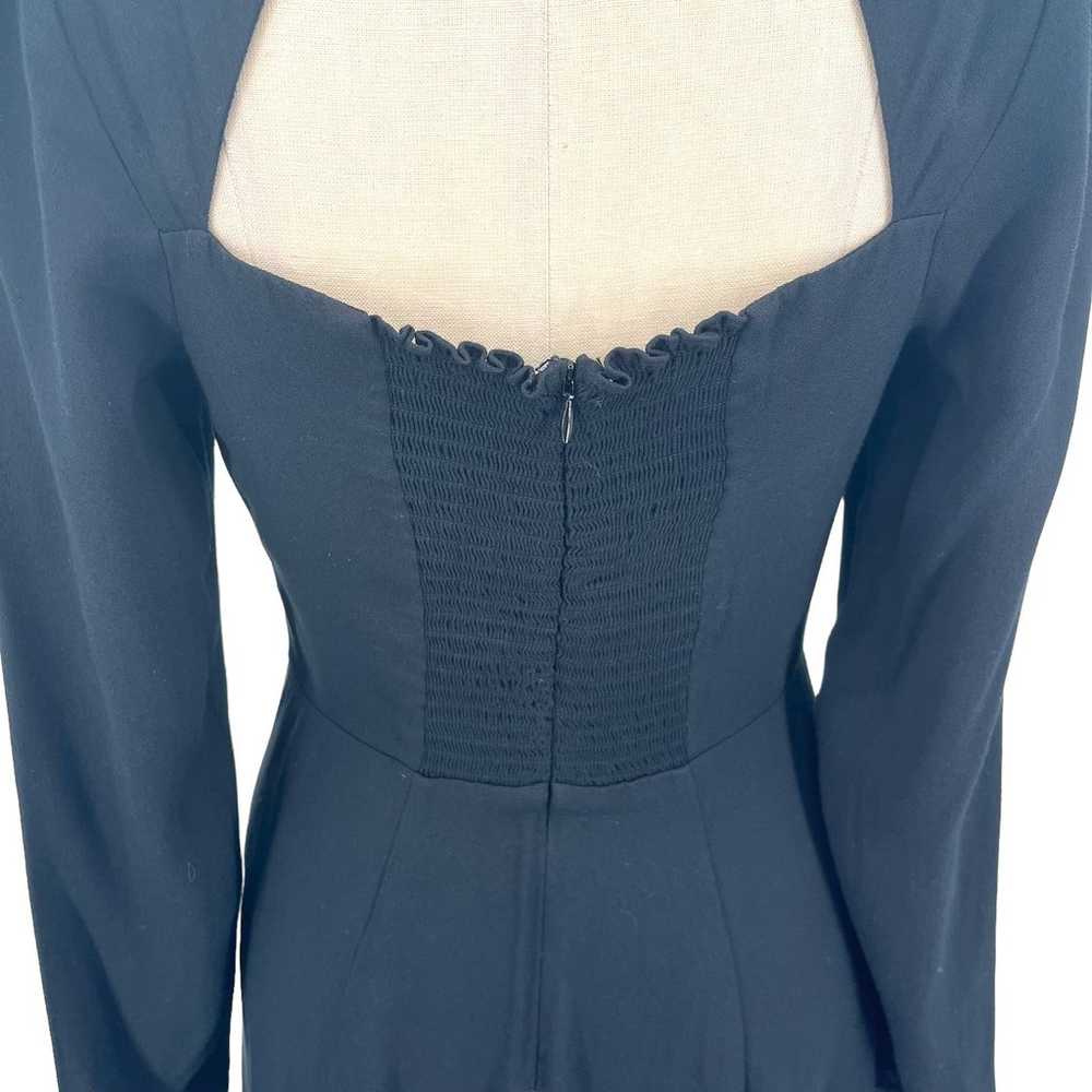 Reformation Indira Dress Black Long Sleeve Sweeth… - image 8