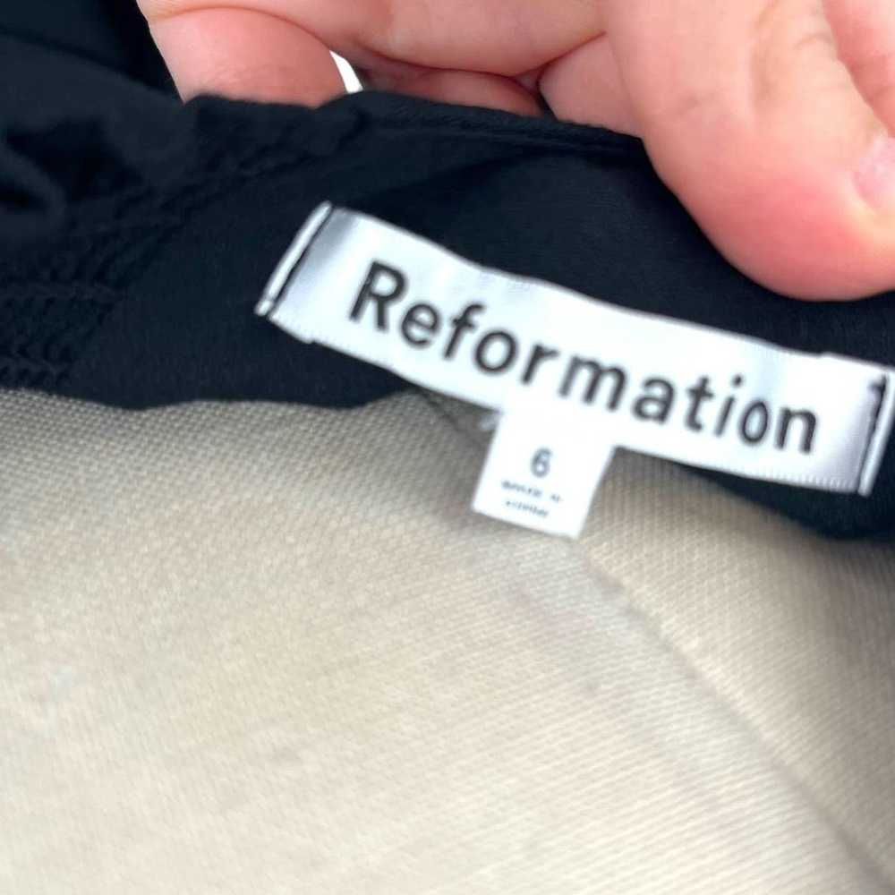 Reformation Indira Dress Black Long Sleeve Sweeth… - image 9