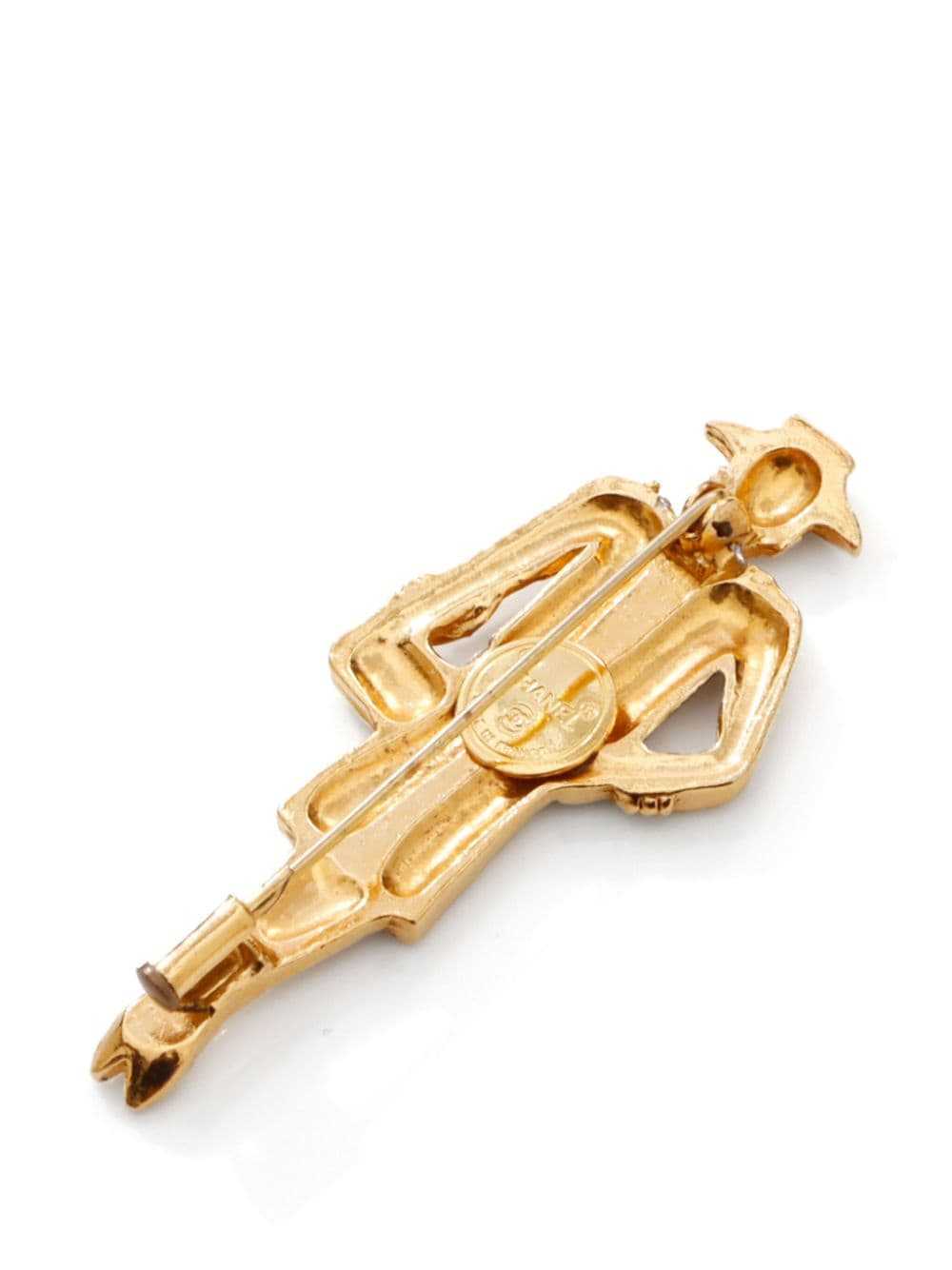 CHANEL Pre-Owned 1990s Mademoiselle Coco brooch -… - image 4