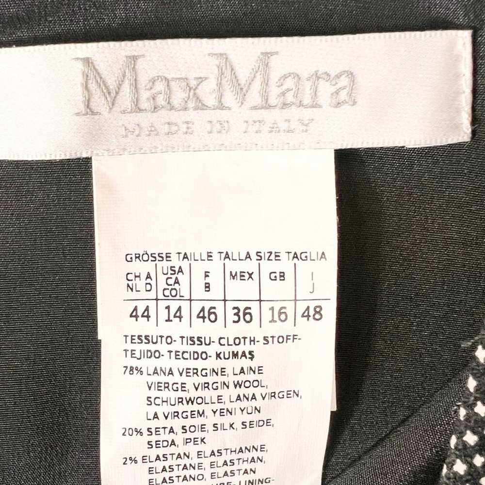 MaxMara Italy Women’s Wool Silk V Neck Short Slee… - image 5