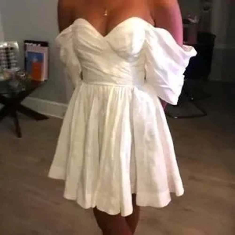 Aje White Zorina Sweetheart Mini Dress - image 3